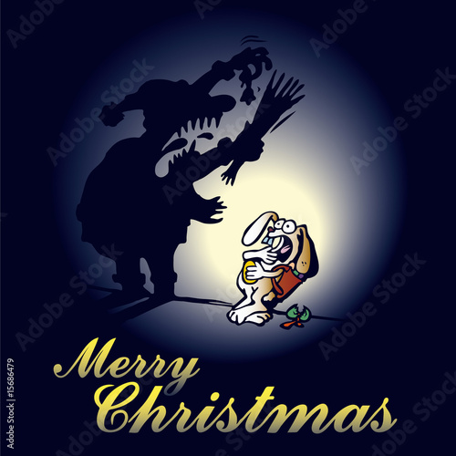 weihnachtsmann karte