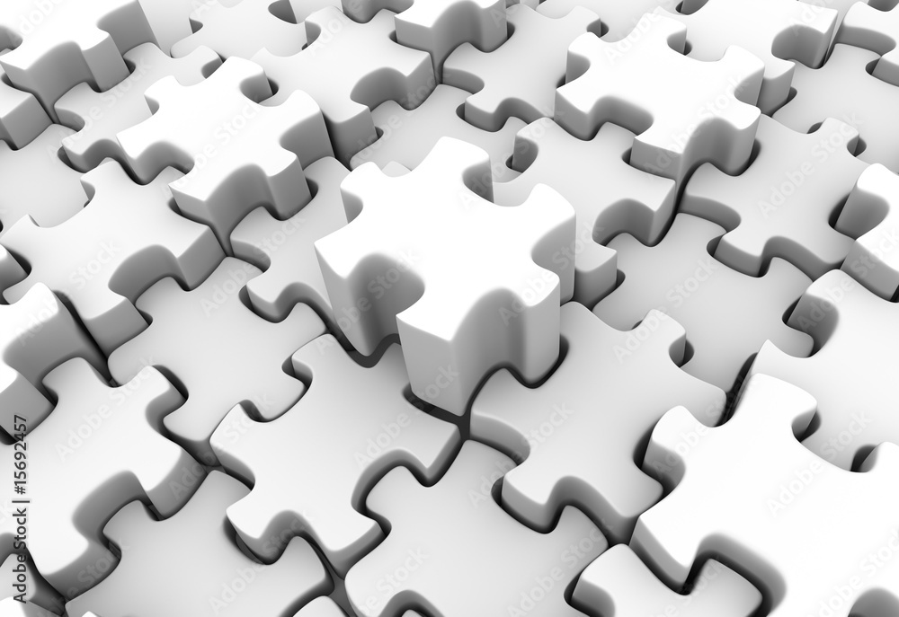 White Puzzle Scape White Puzzle Scape