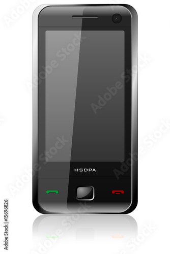 Black glossy stylish communicator