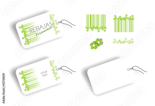 set etiqueta primavera