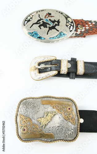 Cowboy belt buckles