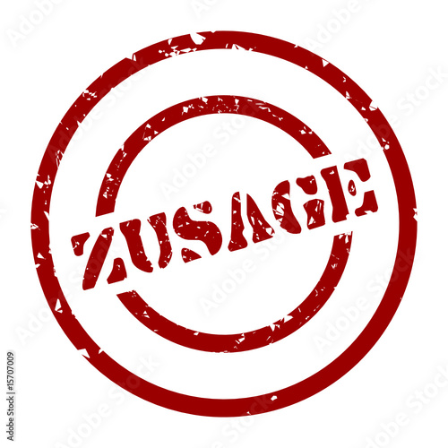 stempel zusage