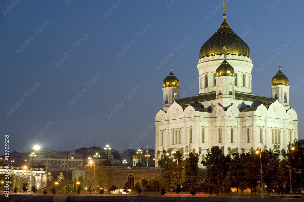 Cathedral of Christ the Savior the night