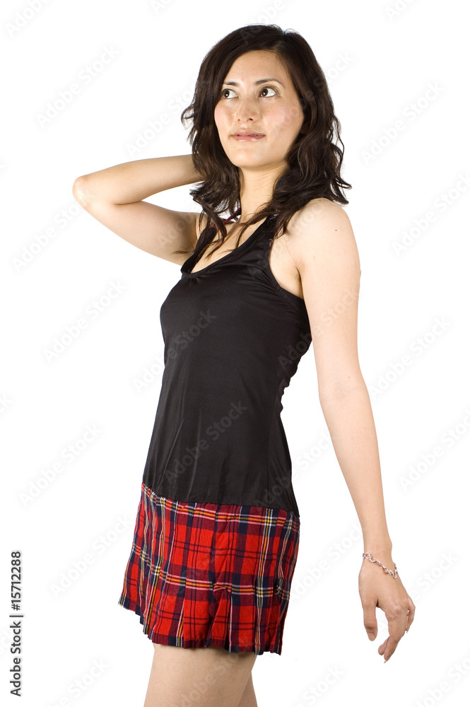 Asian Teen Girl Mini Skirt