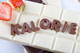 Schokolade mit Text KALORIE