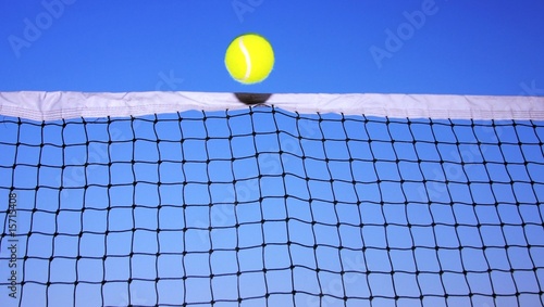 Tennis Ball is just over the Net © muharremz