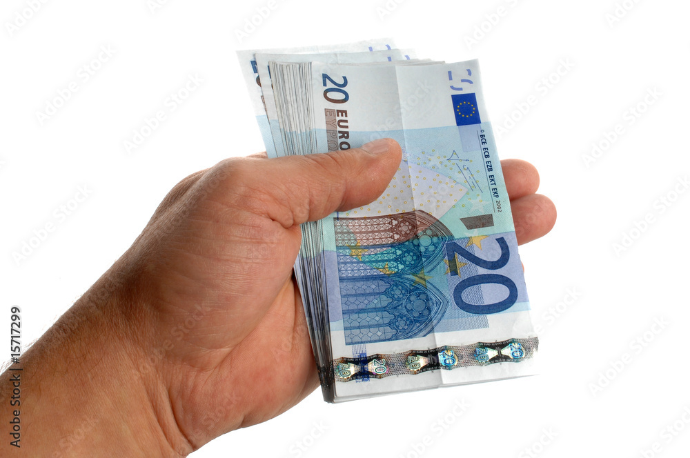 liasse de billets de vingt euros liasse de billets de vingt euros
