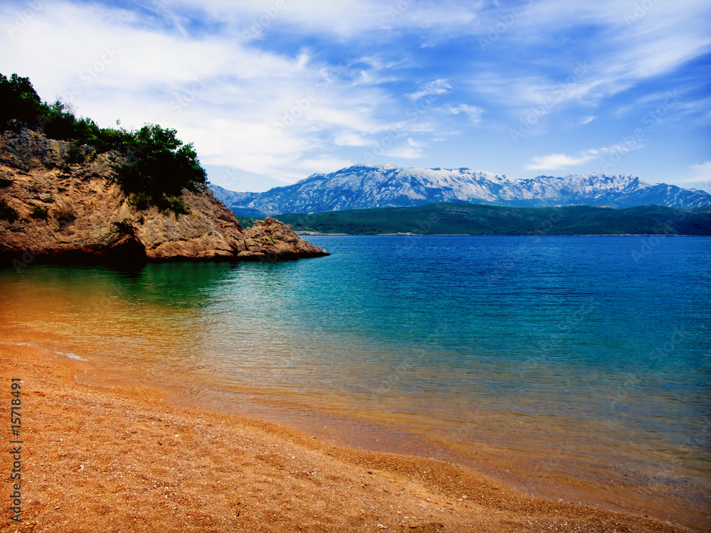 perfect beach on the Adriatic sea