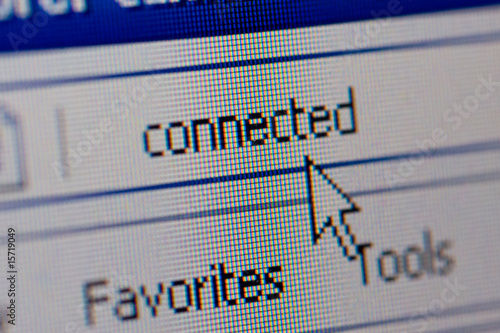 Bild auf Leinwand Closeup of internet url address