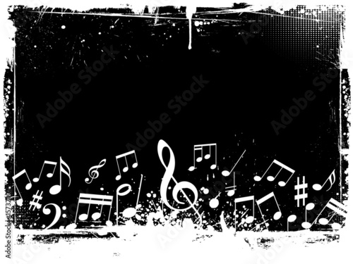 Grunge music background