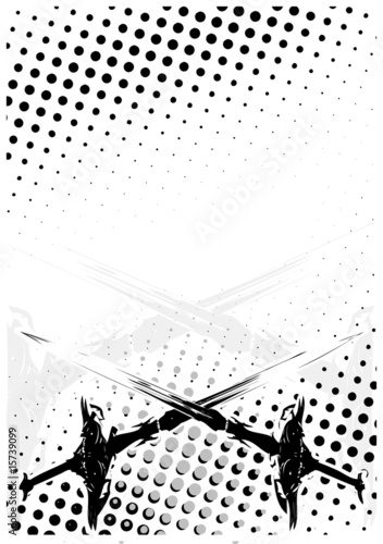 swords dots poster background