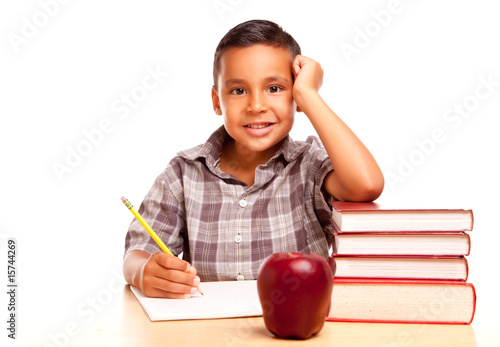 Adorable Hispanic Boy with ...