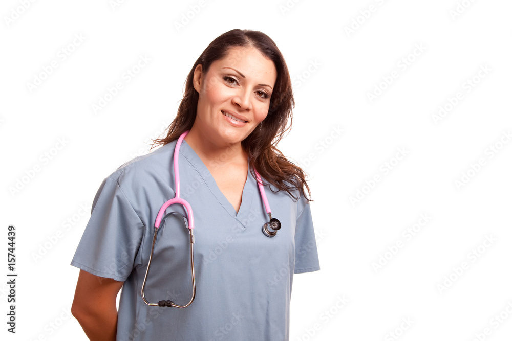 Attractive Hispanic Doctor or Nurse Attractive Hispanic Doctor or Nurse