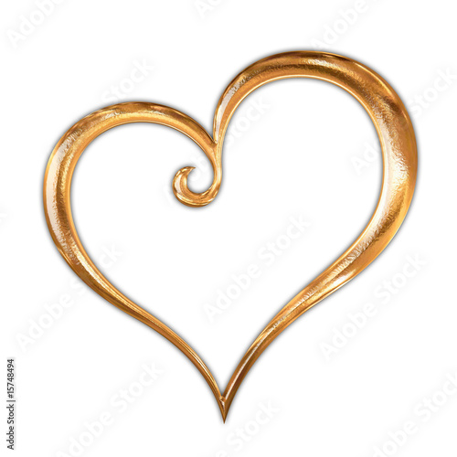 ゴールドのハート