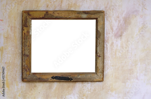 Vintage blank frame, grungy and worn © Thomas Bethge