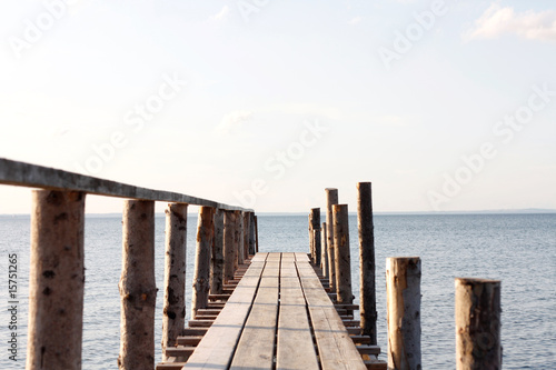 Wooden pier