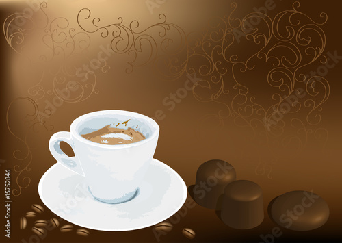 Coffee inspired background