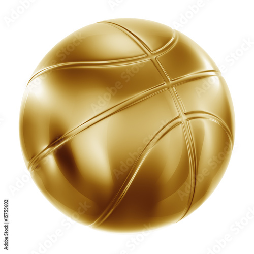 Basketball in gold