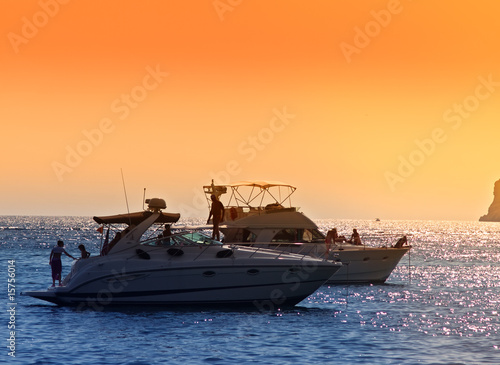 sunset in the Adriatic Sea © Željko Radojko