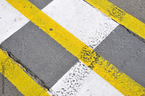 Formel 1 - Fahrbahn-Markierungen am Start / Ziel