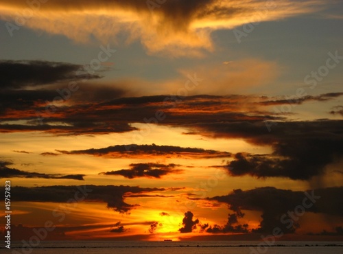 Romantischer Sonnenuntergang