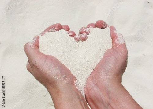Herz aus Sand