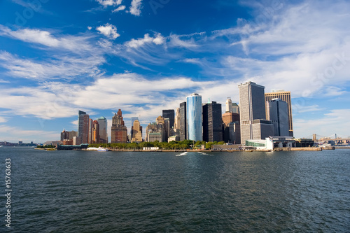 View on New York from Hudson River
