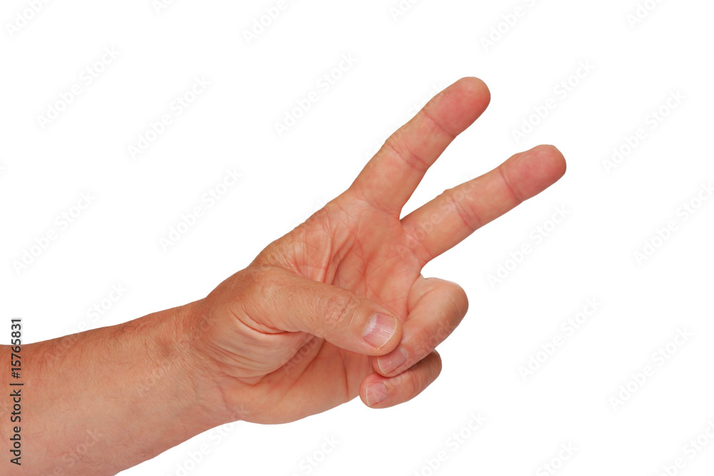 Hand - victory sign Hand - victory sign