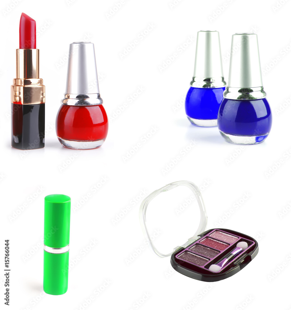 lipstick, nail polish and eye shadow lipstick, nail polish and eye shadow