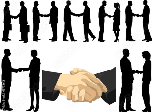 Businessman who shakes hands