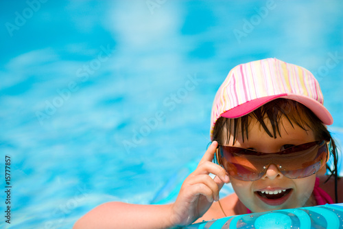 Child in pool