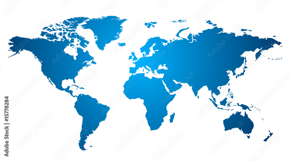 Fototapeta premium Mapa świata