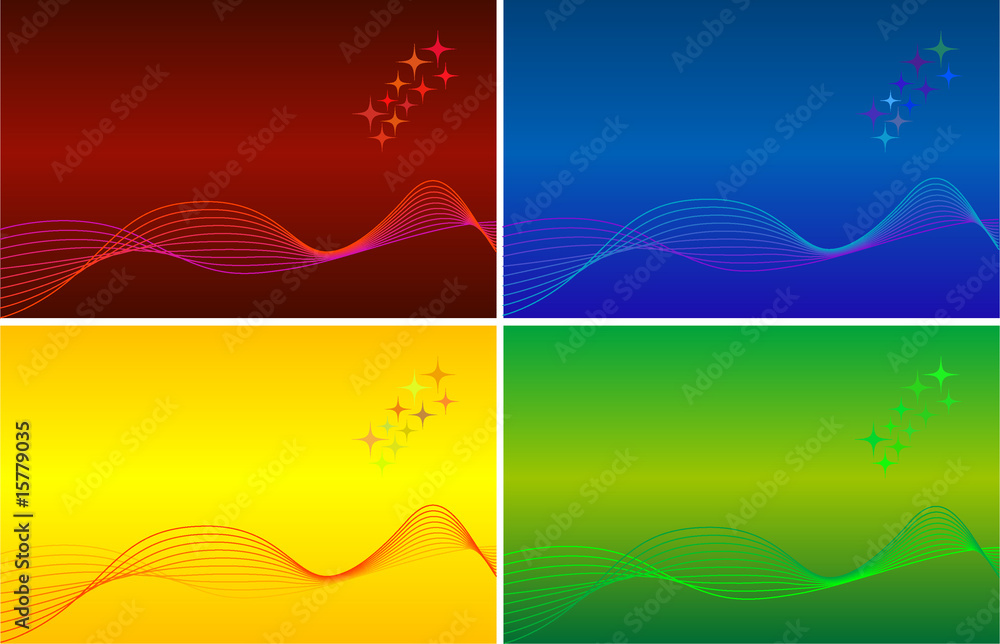 Abstract vector colorful background sets for design