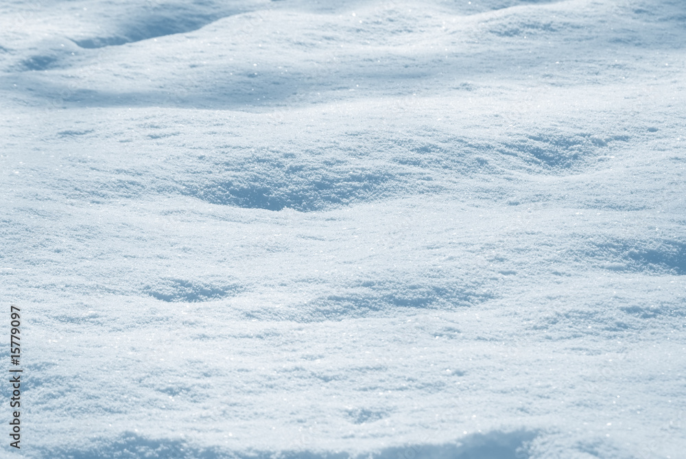 Snow texture in close-up