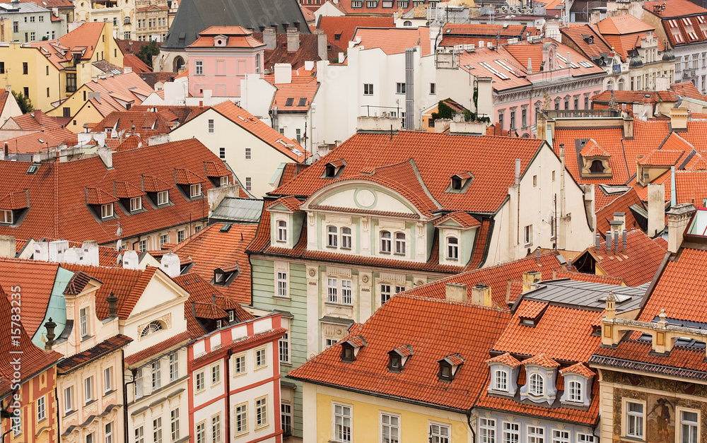 Roofs of the houses