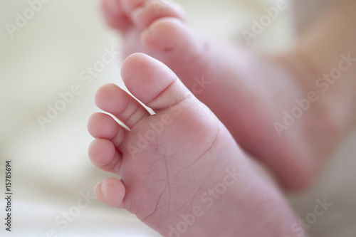 Little baby feet and toes