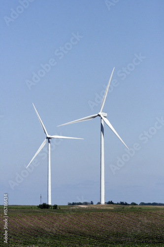Two wind turbines