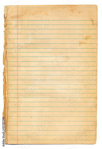 Vintage Notebook Paper