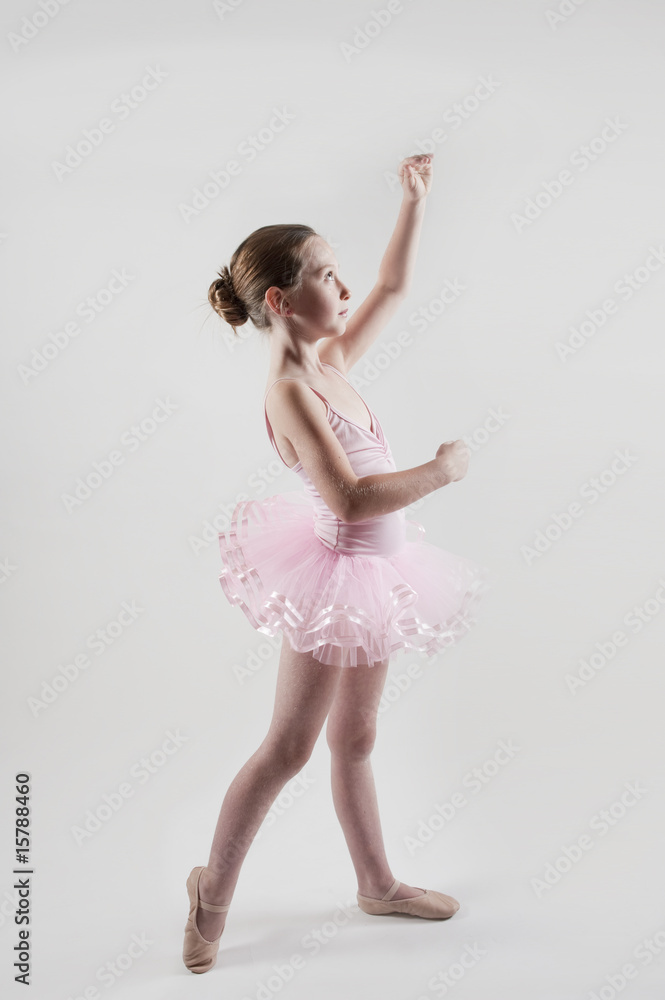 7 year old girl practicing ballet in tutu 7 year old girl practicing ballet in tutu