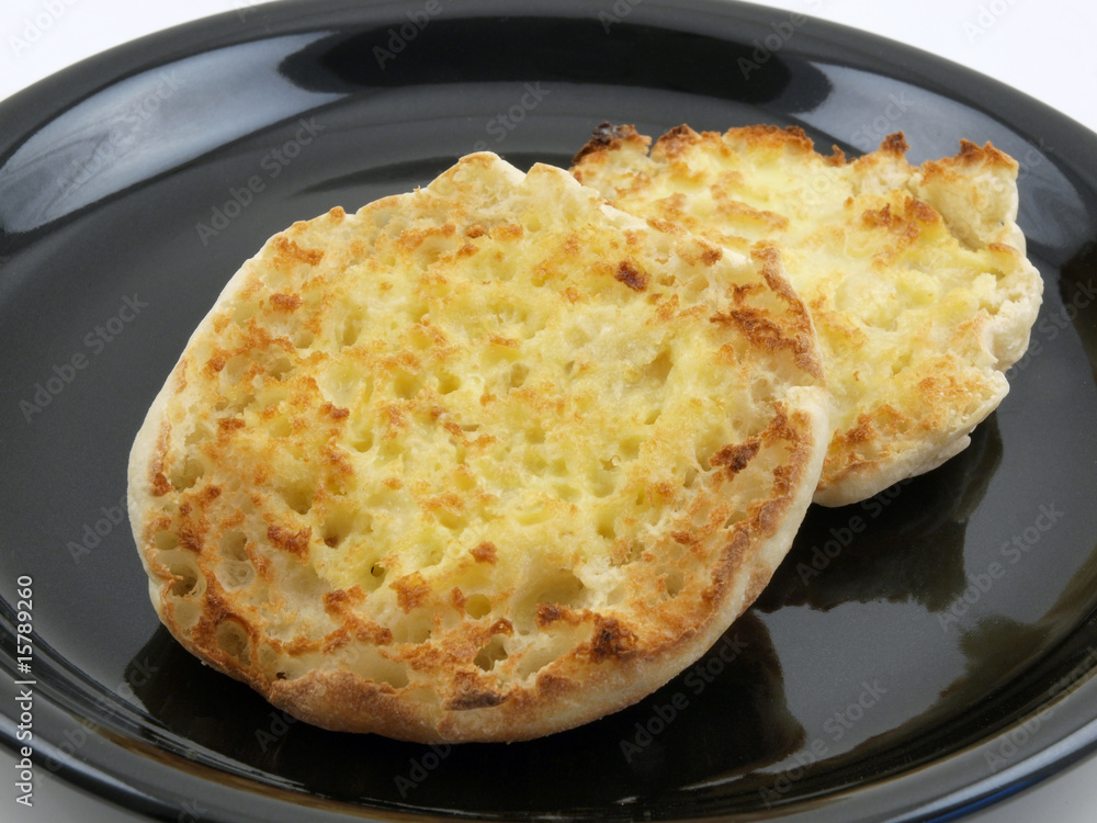 English Muffin with Butter English Muffin with Butter