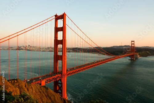 Golden Gate Bridge at sunset #15791443