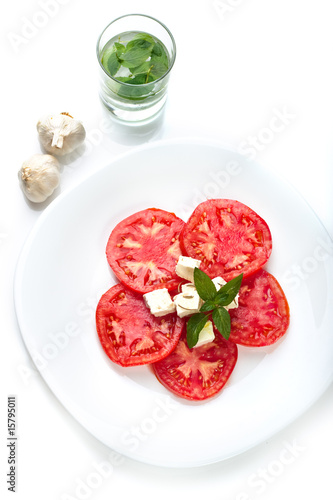 Tomatoes with cheese