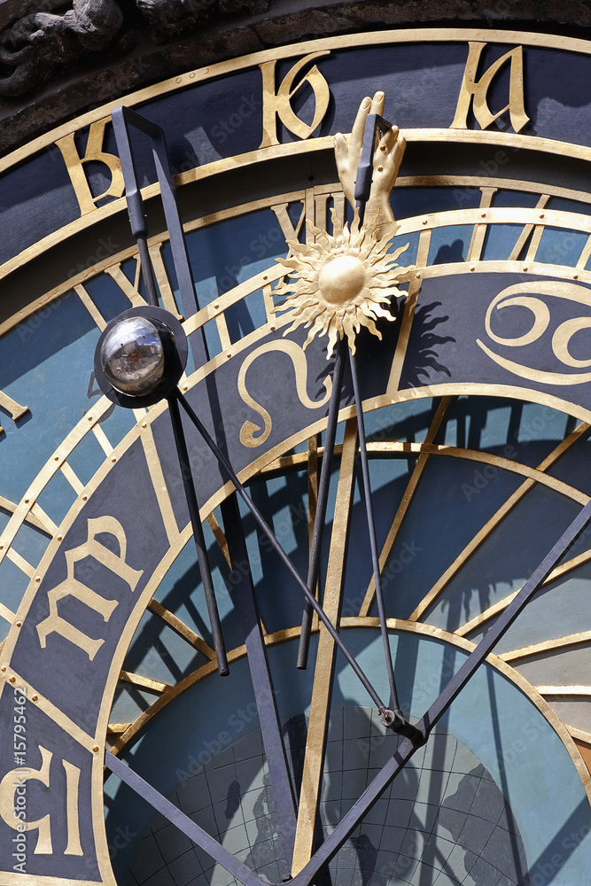 Obraz premium detail of astronomical clock, prague