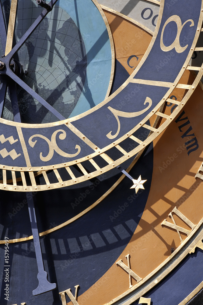 Obraz premium detail of astronomical clock, prague