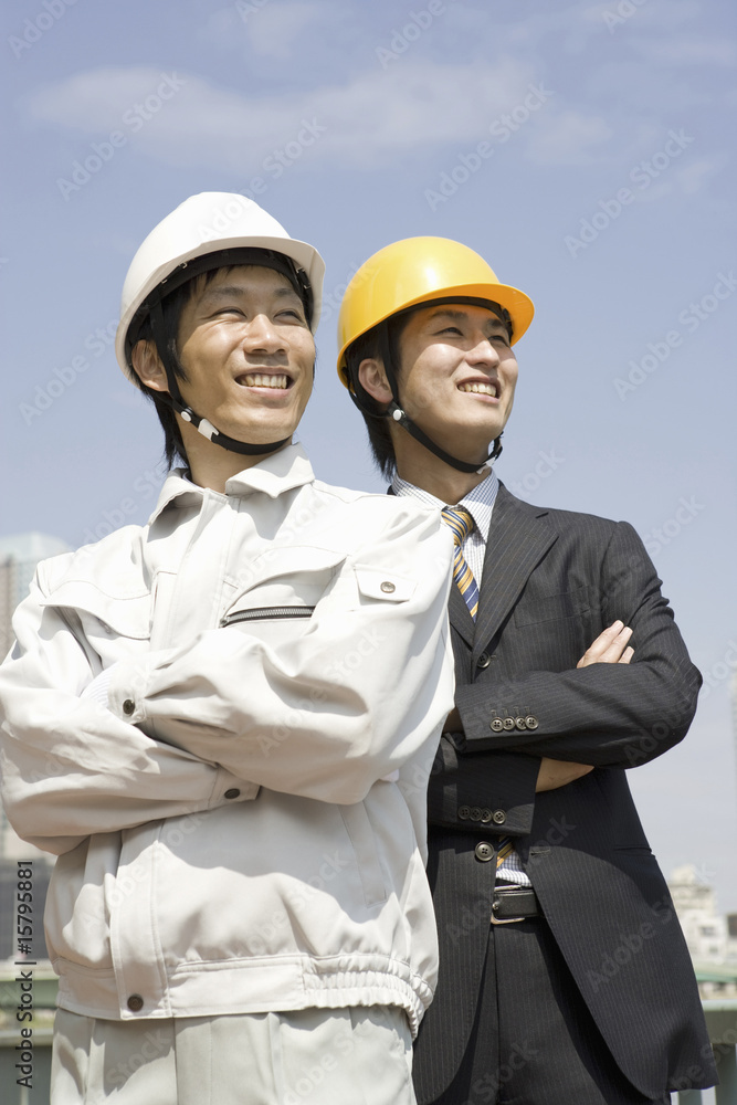 作業員とビジネスマン 作業員とビジネスマン