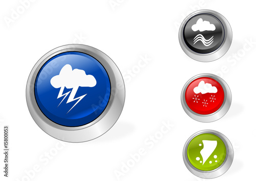 wetter buttons vektor