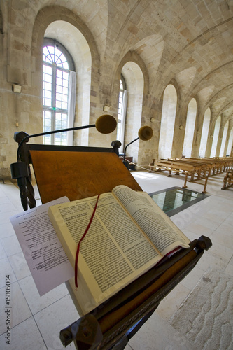 france; normandie; bec hellouin : abbaye bénédictine photo