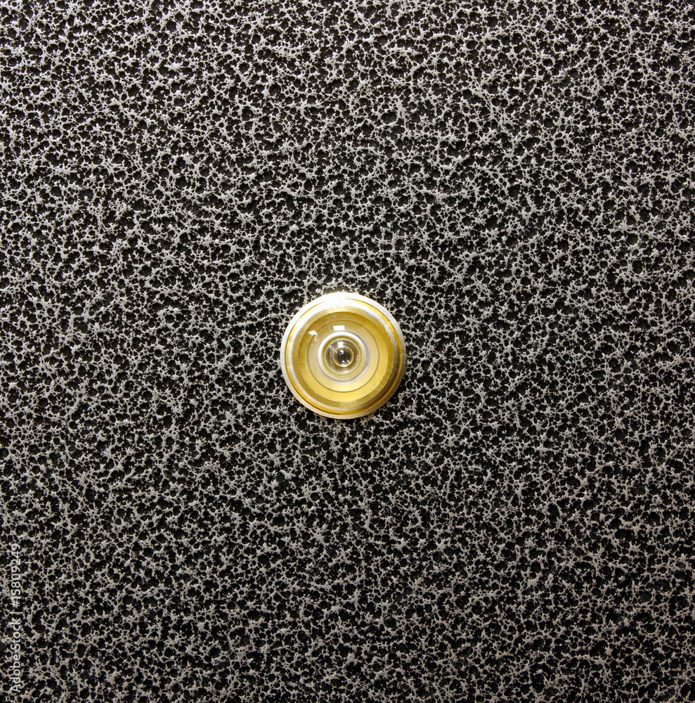 Naklejka premium Peep hole closeup