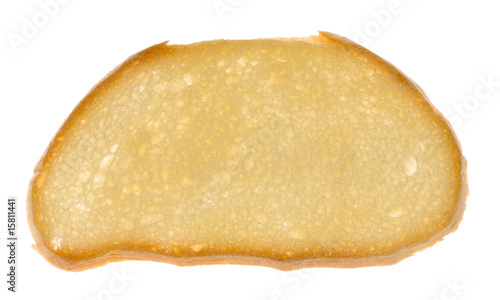 Slice of bread on a gleam