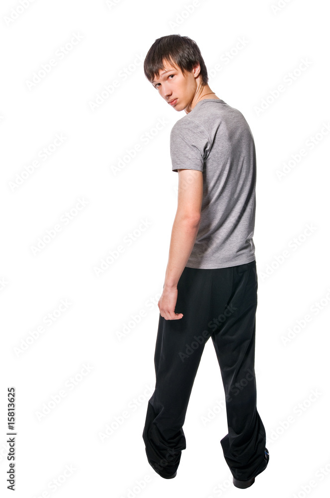 Handsome young man on white background Handsome young man on white background